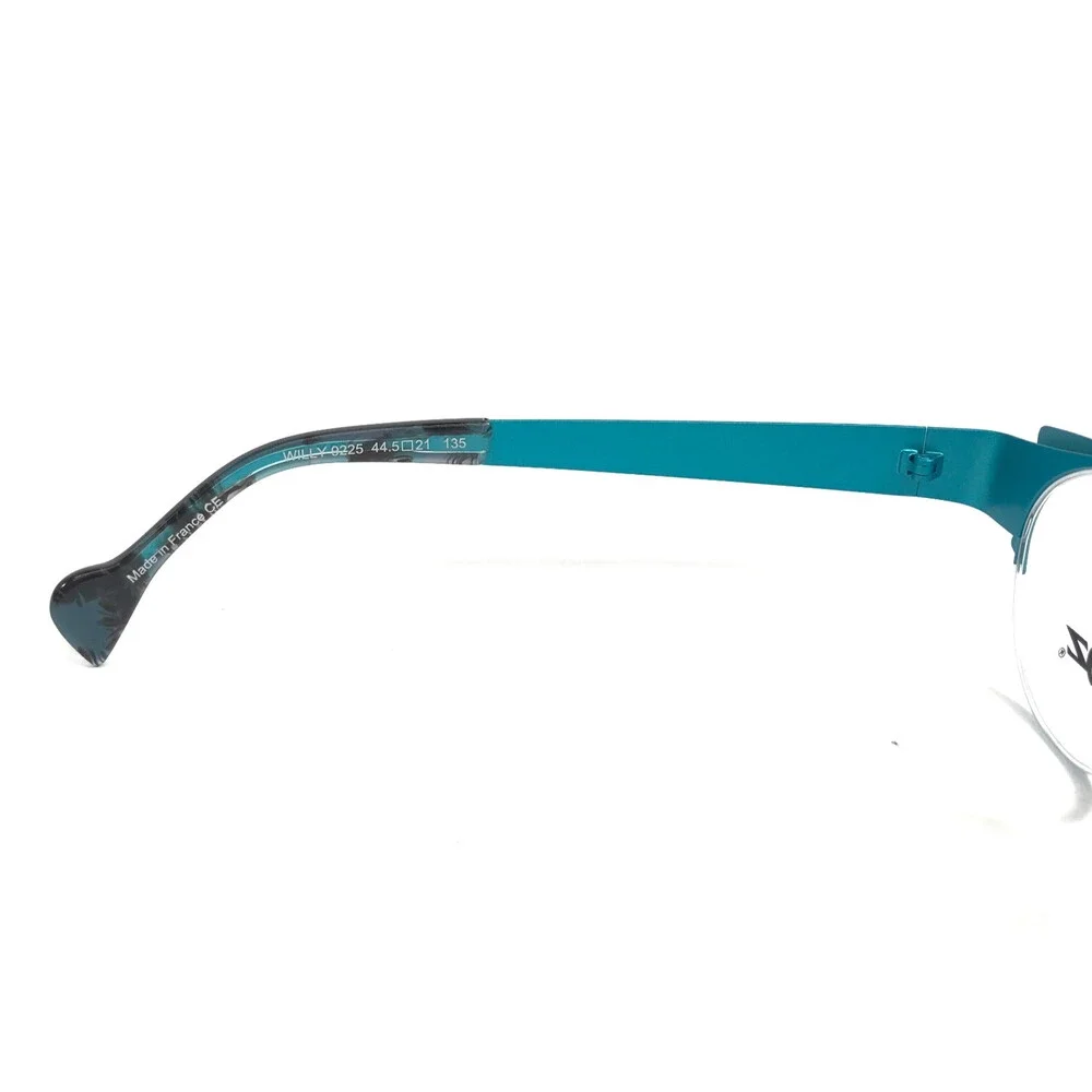BOZ Eyeglasses Frames WILY 0225 Brown Blue Matte Spotted Half Rim 44.5-21-135